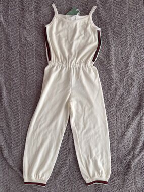 Gucci Cream Embroidered Logo Overall